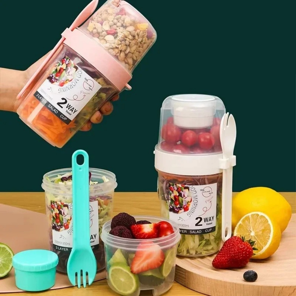Salad Container Jar - Tragbare Salat Tasse Frühstück Tasse Lebensmittel