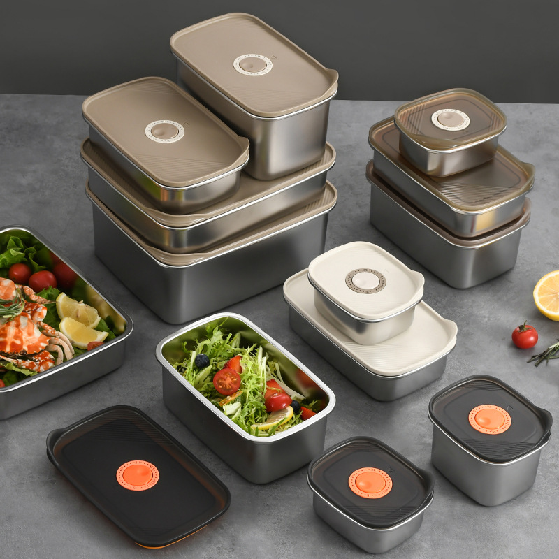 Meal Prep Kits - 1 Stück 304 Edelstahl Frischhaltedose mit