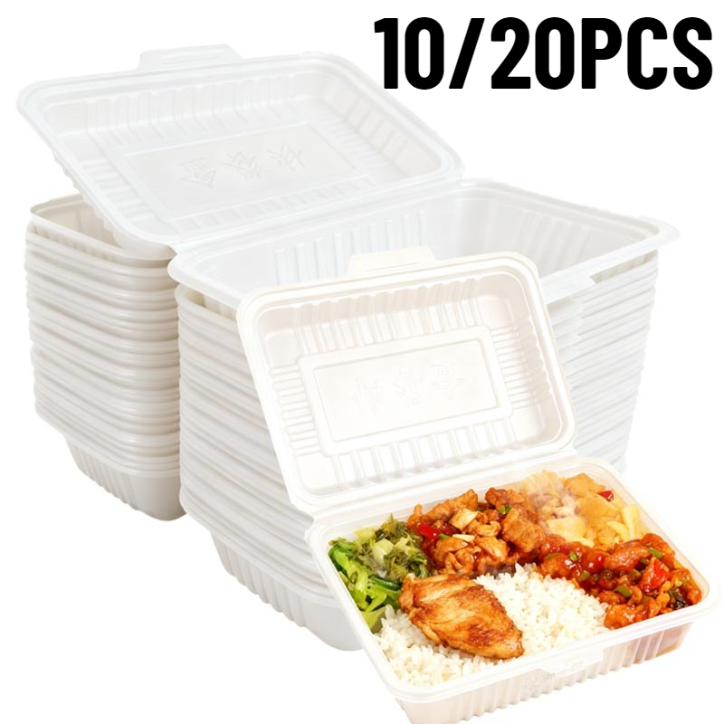 Salad Container Jar - 10/20PCS Einweg Mittagessen Boxen Kunststoff Salate