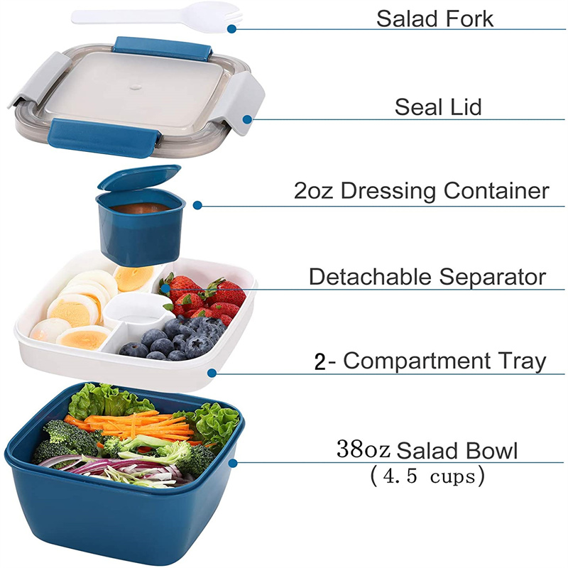 Tragbarer Salat-Lunchbehälter, – Salad Container Jar Bewertung und Preis
