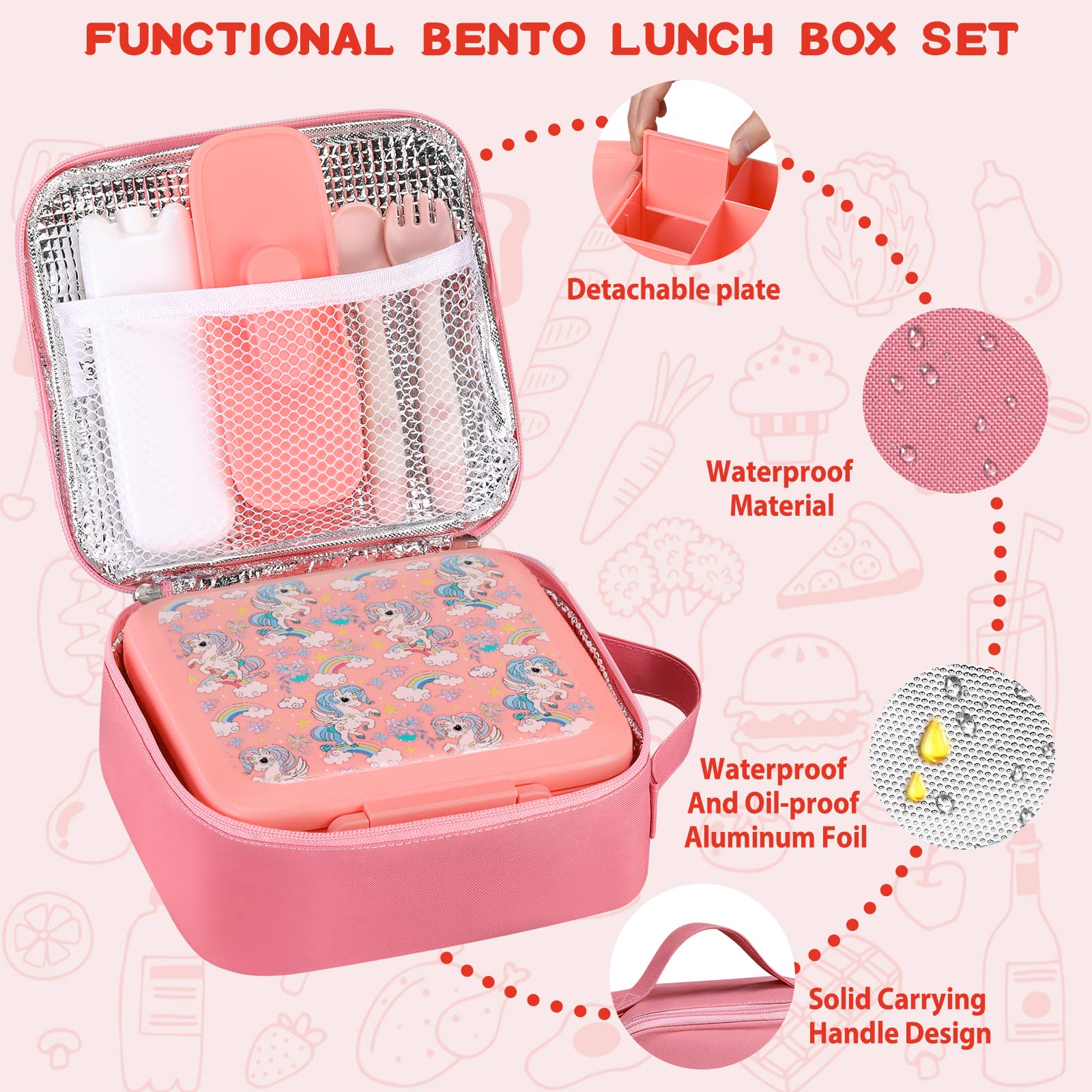 Bento-Lunchbox für Kinder mit  – Meal Prep Kits Bewertung und Preis