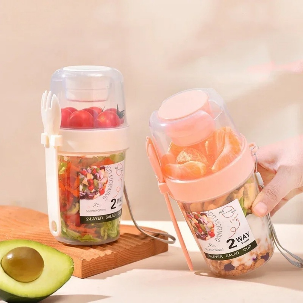 Tragbare Salat Tasse Frühstück – Salad Container Jar Bewertung und Preis