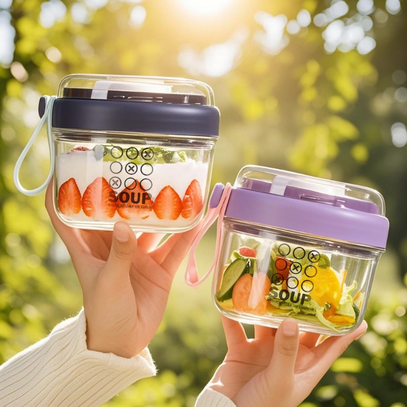 Salatbecher, doppellagiger Haf – Salad Container Jar Bewertung und Preis