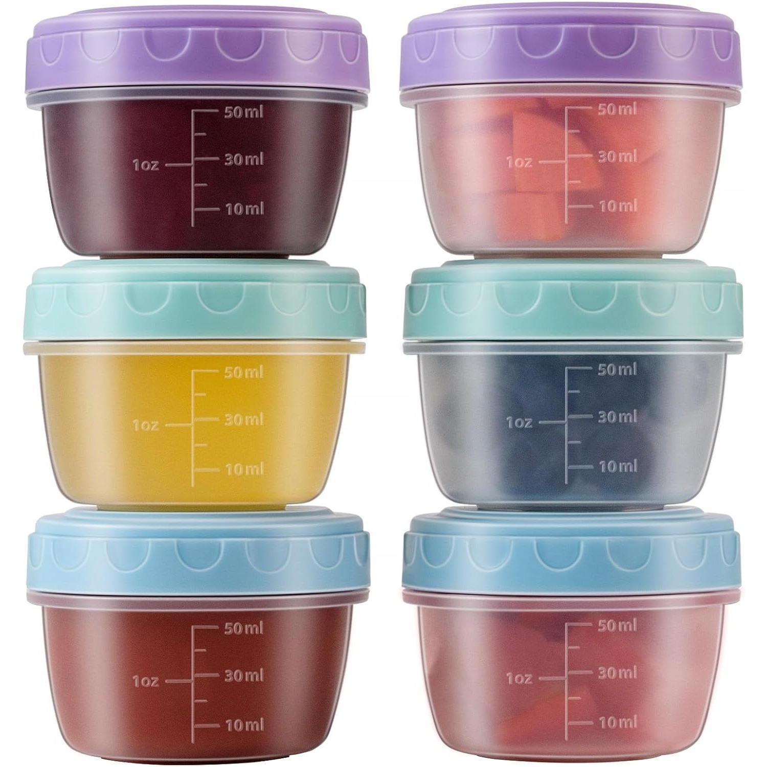 1–6 Stück 2,7 oz Salatdressing – Salad Container Jar Bewertung und Preis