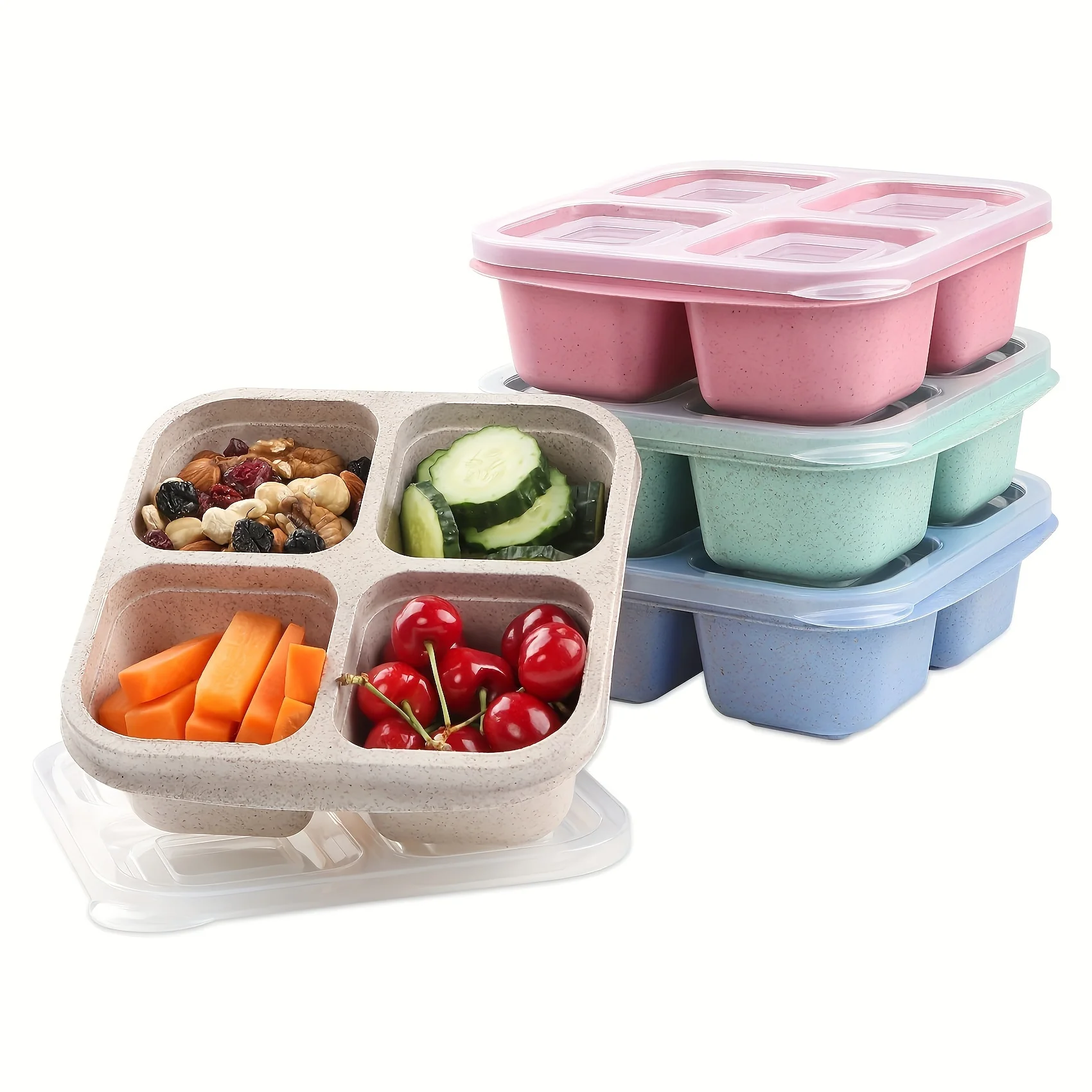 Snack box mit vier transparent – Meal Prep Kits Bewertung und Preis