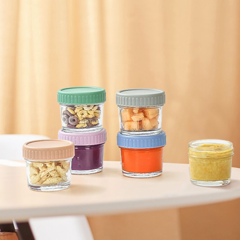 6 Stück Glas-Babynahrungsglas, – Salad Container Jar Bewertung und Preis