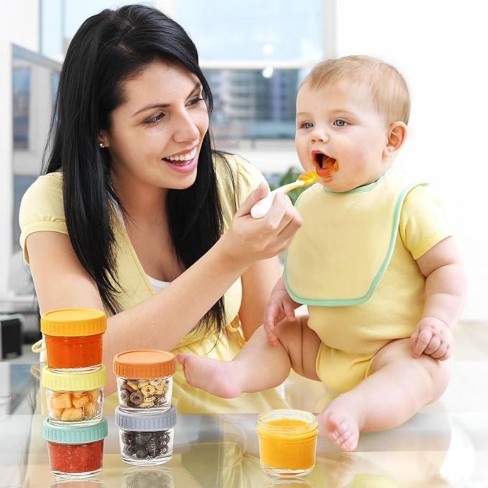 6 Stück Glas-Babynahrungsgläse – Salad Container Jar Bewertung und Preis