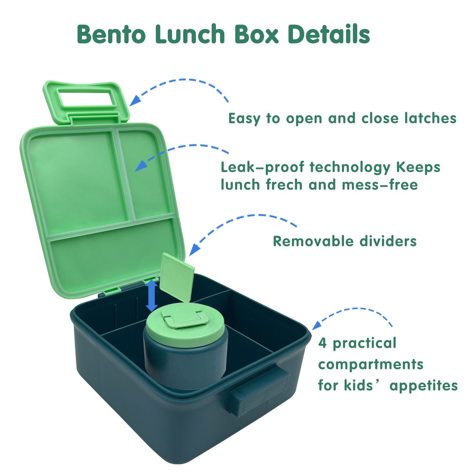 1 Set Bento-Lunchbox für Kinde – Meal Prep Kits Bewertung und Preis