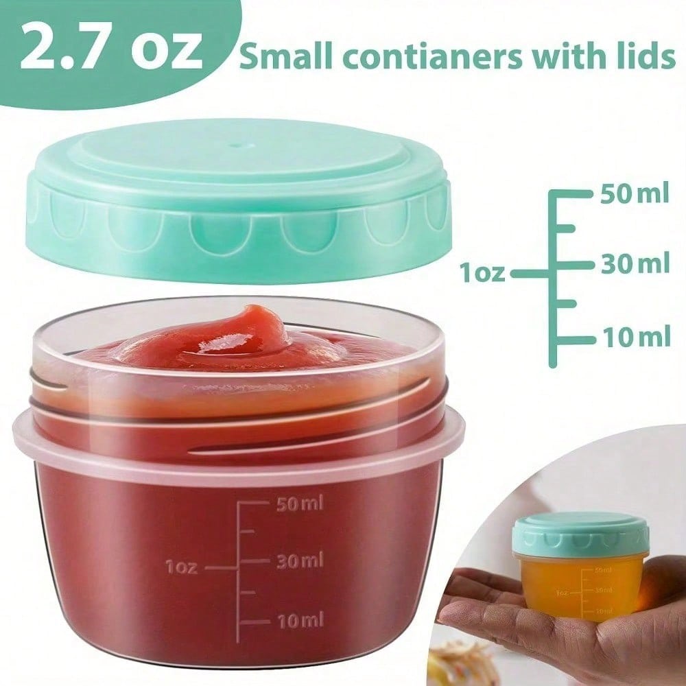 1–6 Stück 2,7 oz Salatdressing – Salad Container Jar Bewertung und Preis