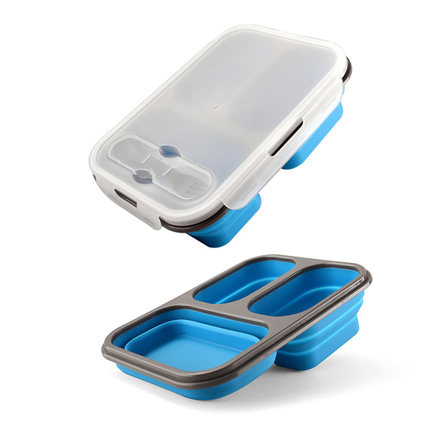 1100 ml faltbare Silikon-Lunch – Meal Prep Kits Bewertung und Preis