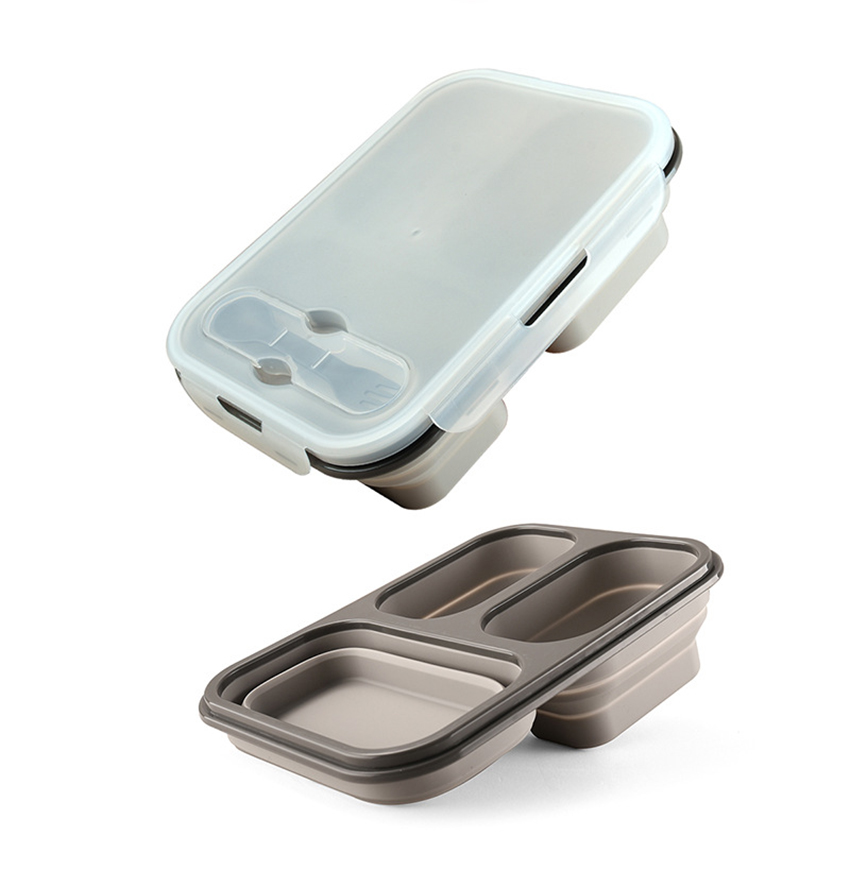1100 ml faltbare Silikon-Lunch – Meal Prep Kits Bewertung und Preis