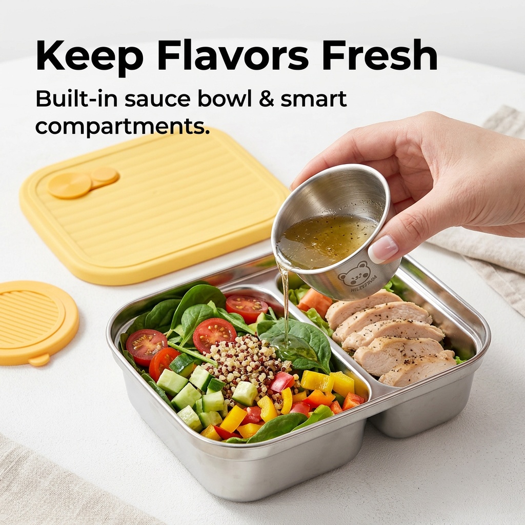 304 Edelstahl-Lunchbehälter, t – Salad Container Jar Bewertung und Preis