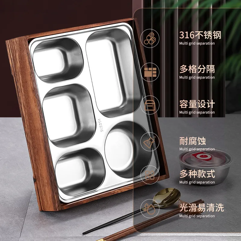 Bento-Box aus schwarzem Walnus – Meal Prep Korean Food Bewertung und Preis