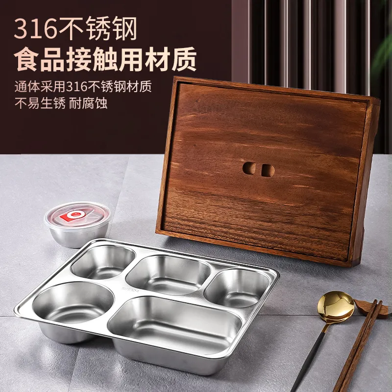 Bento-Box aus schwarzem Walnus – Meal Prep Korean Food Bewertung und Preis