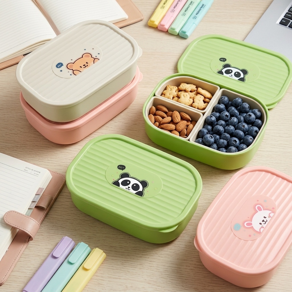 Niedliche, geteilte Lunchbox a – Salad Container Jar Bewertung und Preis